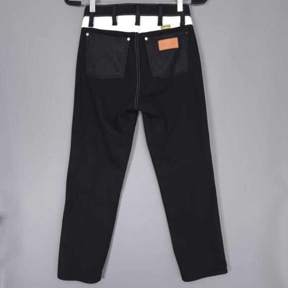 PETER MAX SPECIAL EDITION‎ Wrangler Jeans Black 26 ITALY🇮🇹MADE Retro Straight - Picture 3 of 12